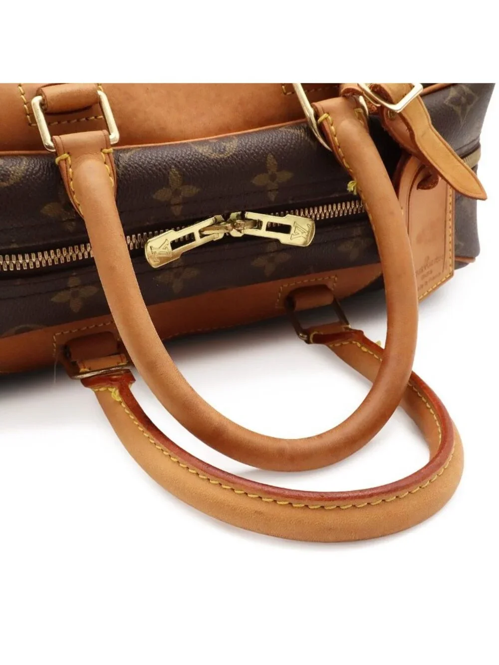 Louis Vuitton Monogram Bowling Vanity Deauville Mini Boston Bag Purse